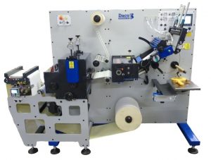 Daco PLD350 with die cut to register rotary die station